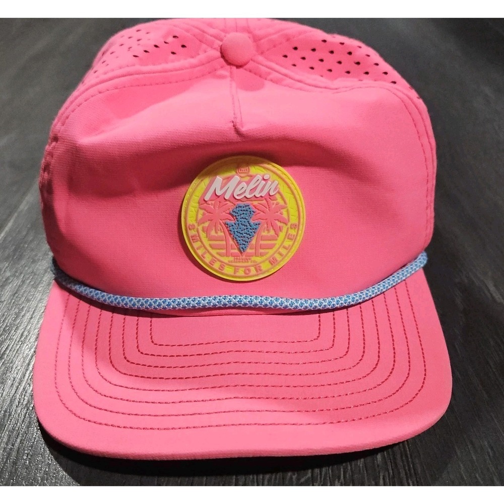 Melin Neon Collection Snapback Hat Smiles for Miles Hot Pink Hydro Coronado 58cm